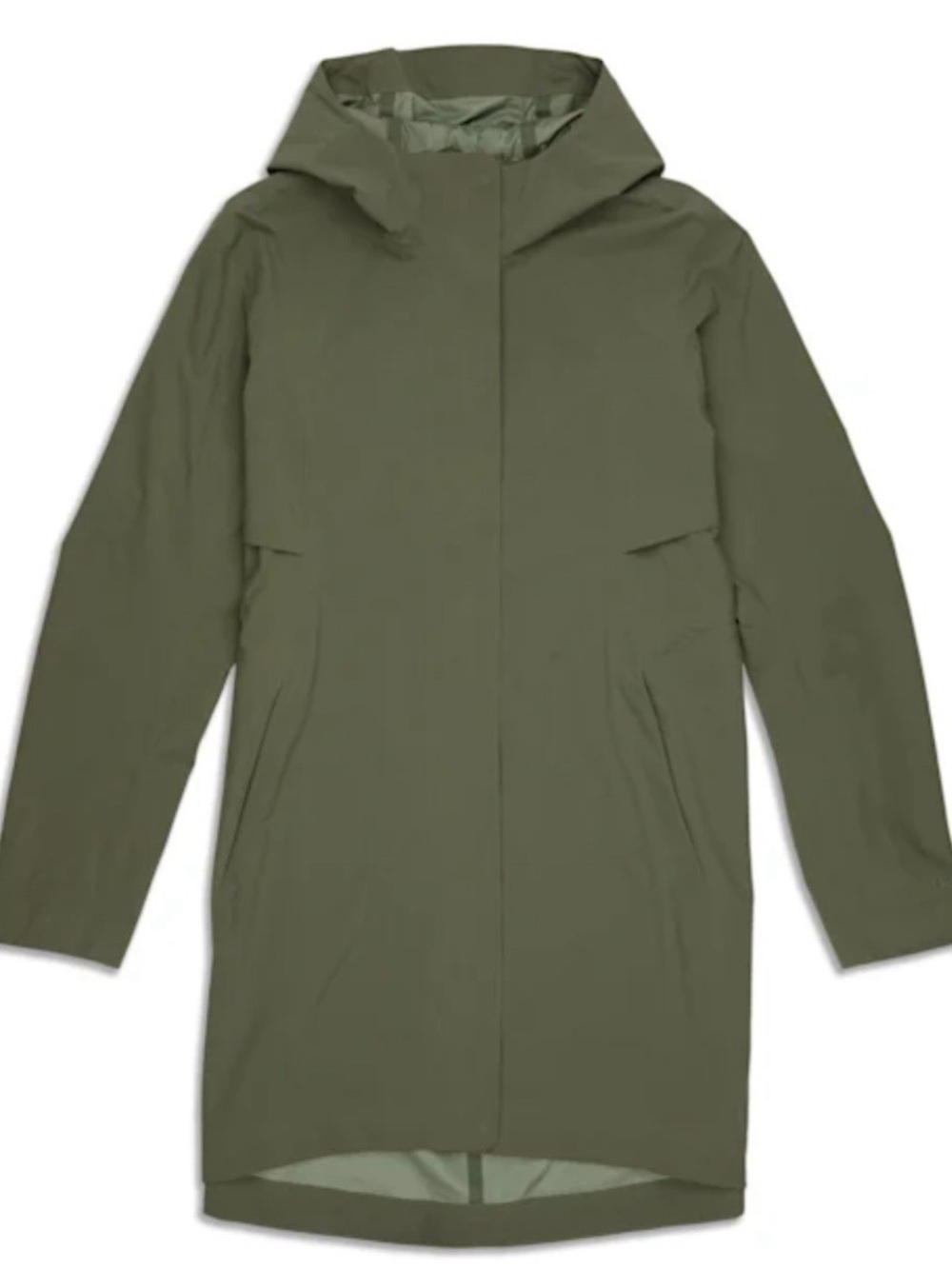 lululemon athletica Olive Hooded Trench Coat